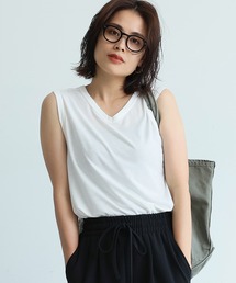 とろみシリーズ　Vネックノースリ