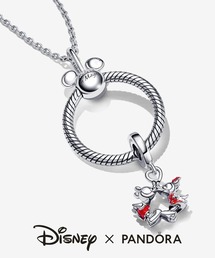 PANDORA パンドラ ディズニー ミッキー ダイヤモンド ネックレス パンドラ×ディズニー、ミッキー＆ミニーがチャーミングに輝く