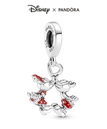 PANDORA パンドラ ディズニー ミッキー ダイヤモンド ネックレス PANDORA/パンドラ】 チャーム3Pセット ミッキー ディズニー