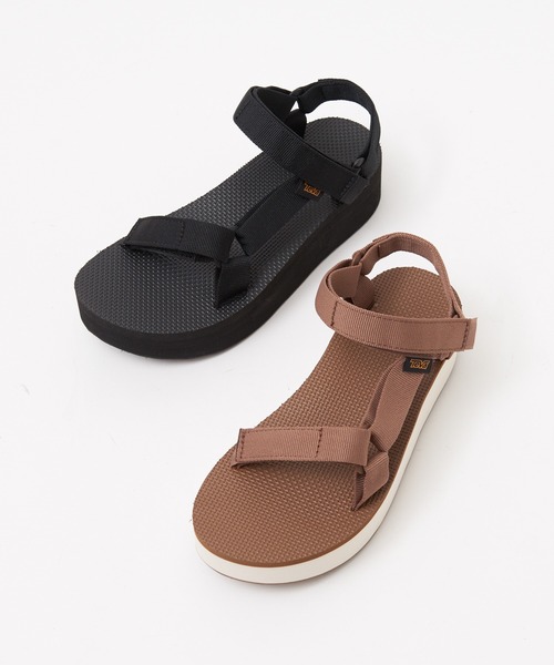 PICHE ABAHOUSE(ピシェ アバハウス)の「●Teva/FLATFORM UNIVERSAL ボリュームソールサンダル(サンダル・レディース・ブラウン/ブラック・8/7/6)」の19枚目の写真