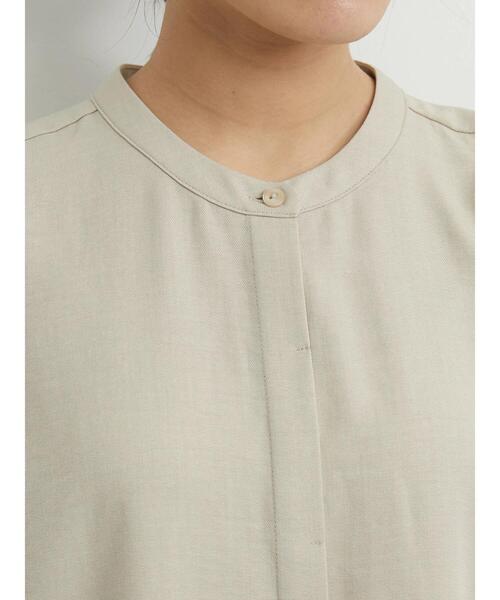 Green　Parks（グリーンパークス）の「フロント比翼チュニック（シャツ/ブラウス・レディース・サックスブルー/オレンジ/グレイッシュベージュ/ダークネイビー・FREE）」の15枚目の写真