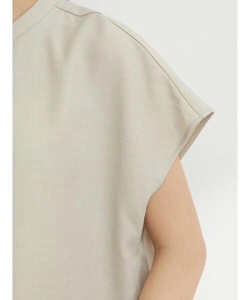 Green　Parks（グリーンパークス）の「フロント比翼チュニック（シャツ/ブラウス・レディース・サックスブルー/オレンジ/グレイッシュベージュ/ダークネイビー・FREE）」の17枚目の写真