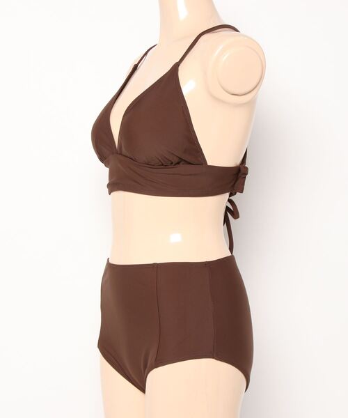 Dita Muaj.（ディータムアージュ）の「バックレースアップハイウエストビキニ（水着・レディース・ブラウン・M/L）」の3枚目の写真