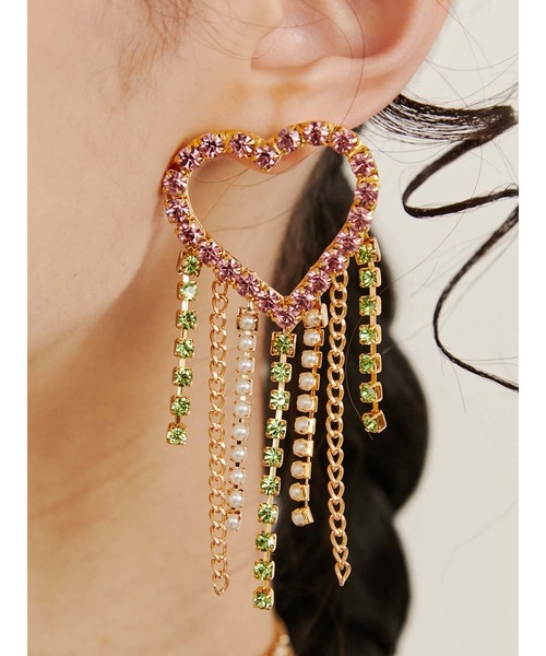 PAMEO POSE(パメオポーズ)の「Baby Diva Pierce(ピアス(両耳用)・レディース・ピンク/クリア・FREE)」の2枚目の写真