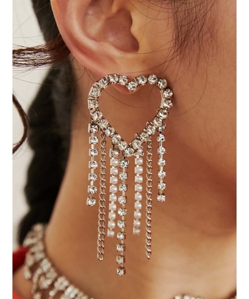 PAMEO POSE(パメオポーズ)の「Baby Diva Pierce(ピアス(両耳用)・レディース・ピンク/クリア・FREE)」の1枚目の写真