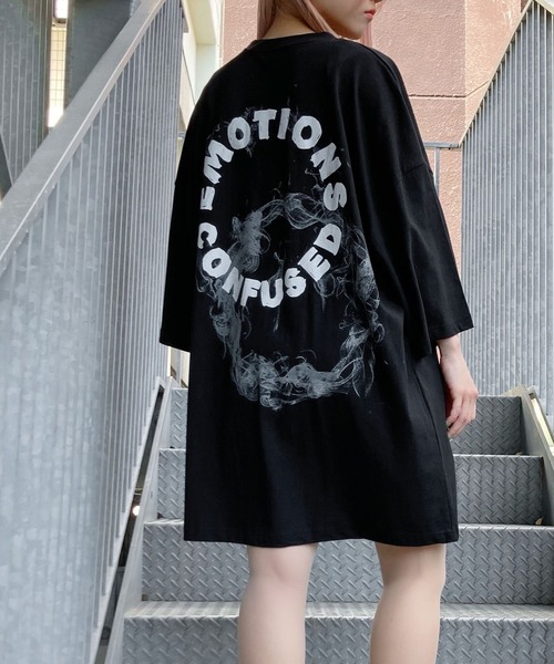 Figments（フィグメンツ）の「EMOTIONS Tシャツ（Tシャツ/カットソー・レディース・ホワイト/ブラック・FREE）」の2枚目の写真