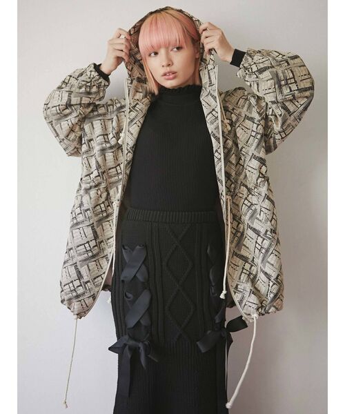 merry jenny（メリージェニー）の「assortジャガードウィンドブレーカー（その他アウター・レディース・ライトグリーン/ベージュ・FREE）」の10枚目の写真