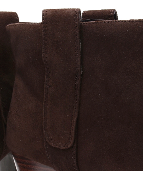 OUTLET（アウトレット）の「【Sheta】スウェードショートブーツ（ブーツ・レディース・ダークブラウン・36/37）」の10枚目の写真