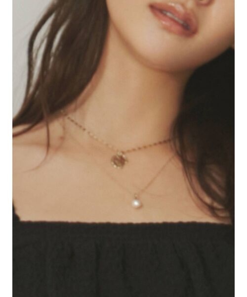 RESEXXY(リゼクシー)の「メタルパーツコンビネックレス(ネックレス・レディース・シルバー/ゴールド・FREE)」の1枚目の写真