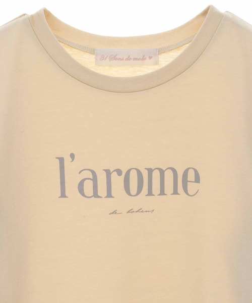 31 Sons de mode(トランテアン ソン ドゥ モード)の「タック&ギャザースリーブロゴTシャツ(Tシャツ/カットソー・レディース・ブラック/オフホワイト/イエロー・36)」の16枚目の写真