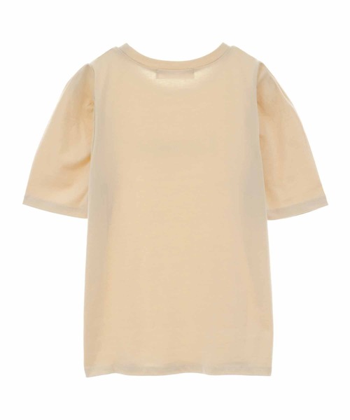 31 Sons de mode(トランテアン ソン ドゥ モード)の「タック&ギャザースリーブロゴTシャツ(Tシャツ/カットソー・レディース・ブラック/オフホワイト/イエロー・36)」の22枚目の写真