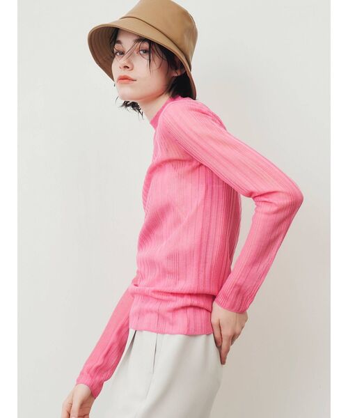 ELENDEEK(エレンディーク)の「フェイクレザーバケットハット(ハット・レディース・ブラック/ベージュ・FREE)」の3枚目の写真