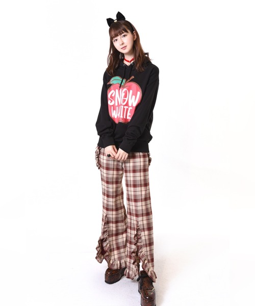タグ付き♥♥サスペンダー付きパンツ、チェック千鳥柄MILKミルク MILK（ミルク）の「New wave サスペンダーパンツ（その他パンツ）」 - WEAR