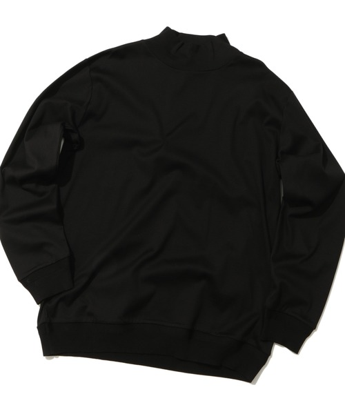 MEN'S BIGI（メンズビギ）の「60/2マーセライズジャージモックネックニット（ニット/セーター・メンズ・ブラック/オフホワイト/オレンジ・01/02/03）」の3枚目の写真