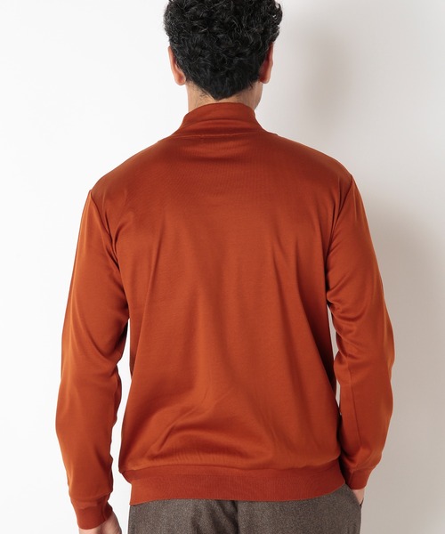 MEN'S BIGI（メンズビギ）の「60/2マーセライズジャージモックネックニット（ニット/セーター・メンズ・ブラック/オフホワイト/オレンジ・01/02/03）」の12枚目の写真