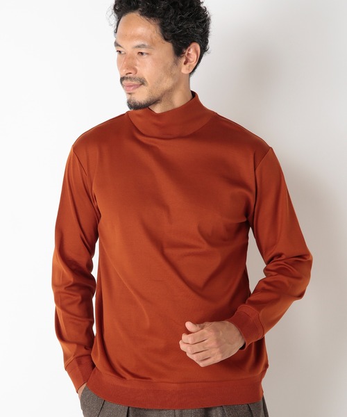 MEN'S BIGI（メンズビギ）の「60/2マーセライズジャージモックネック
