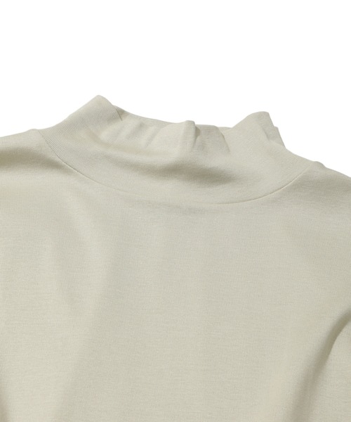 MEN'S BIGI（メンズビギ）の「60/2マーセライズジャージモックネックニット（ニット/セーター・メンズ・ブラック/オフホワイト/オレンジ・01/02/03）」の17枚目の写真