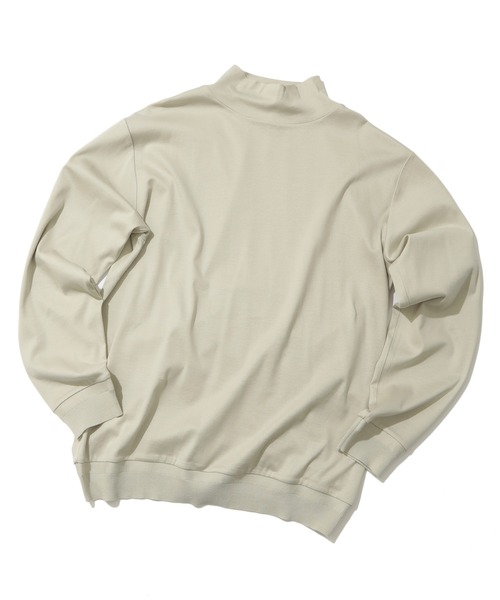 MEN'S BIGI（メンズビギ）の「60/2マーセライズジャージモックネックニット（ニット/セーター・メンズ・ブラック/オフホワイト/オレンジ・01/02/03）」の21枚目の写真