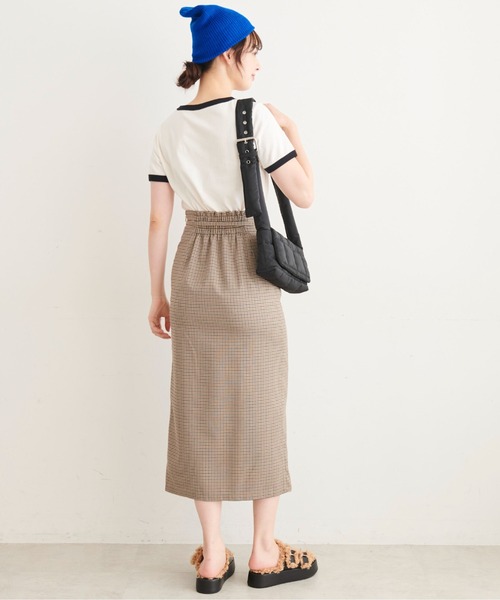 FREE'S MART（フリーズマート）の「【Sシリーズ対応】◆ドロストフロントスリットナロースカート（スカート・レディース・ブラック/ベージュ系その他/レッド・X-SMALL/SMALL/MEDIUM）」の7枚目の写真