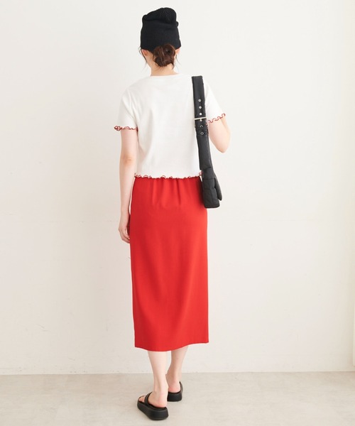 FREE'S MART（フリーズマート）の「【Sシリーズ対応】◆ドロストフロントスリットナロースカート（スカート・レディース・ブラック/ベージュ系その他/レッド・X-SMALL/SMALL/MEDIUM）」の22枚目の写真