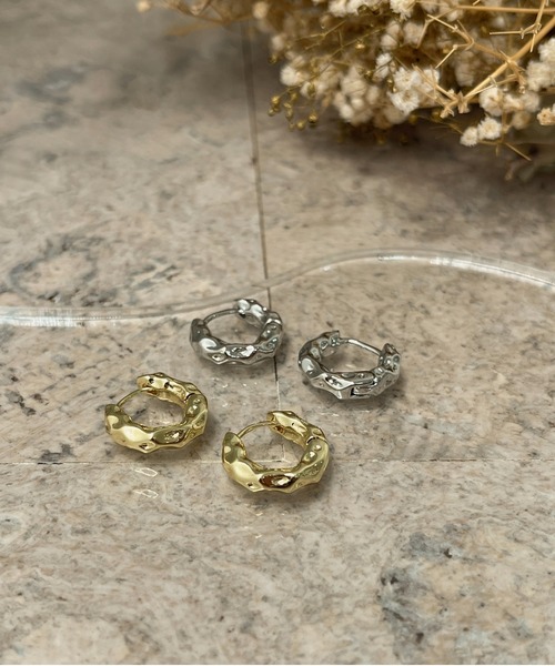 apres jour clair(アプレジュールクレア)の「【apres jour clair×ARIAZ】フープピアス(ピアス(両耳用)・レディース・シルバー/ゴールド・FREE)」の3枚目の写真