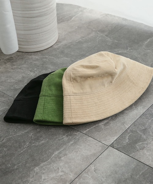 SENSE OF PLACE by URBAN RESEARCH（センスオブプレイスバイアーバンリサーチ）の「コーデュロイバケットハット（ハット・メンズ・ブラック/ベージュ/グリーン・ONE）」の3枚目の写真