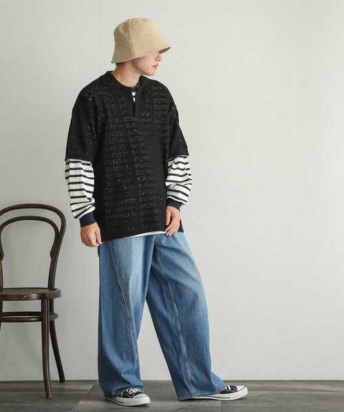 SENSE OF PLACE by URBAN RESEARCH（センスオブプレイスバイアーバンリサーチ）の「コーデュロイバケットハット（ハット・メンズ・ブラック/ベージュ/グリーン・ONE）」の8枚目の写真