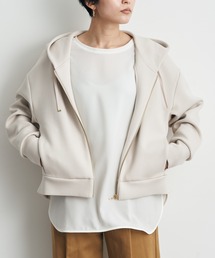 YECCA VECCA | バックプリーツZIPフーディー(パーカー)