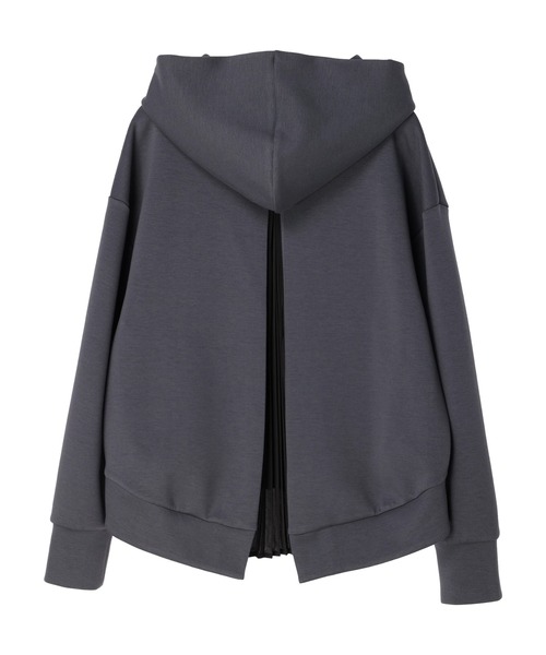 YECCA VECCA(イェッカヴェッカ)の「バックプリーツZIPフーディー(パーカー・レディース・チャコールグレー/モカ/ライトベージュ・FREE)」の15枚目の写真