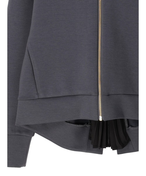 YECCA VECCA(イェッカヴェッカ)の「バックプリーツZIPフーディー(パーカー・レディース・チャコールグレー/モカ/ライトベージュ・FREE)」の18枚目の写真