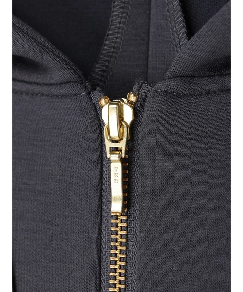 YECCA VECCA(イェッカヴェッカ)の「バックプリーツZIPフーディー(パーカー・レディース・チャコールグレー/モカ/ライトベージュ・FREE)」の19枚目の写真