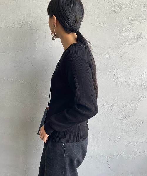 MILLER（ミラー）の「[MILLER/ミラー] 別注 2WAY ニットカーディガン（カーディガン/ボレロ・レディース・ブラック/ネイビー/ブラウン/グレー/レッド/ブラウン系・F）」の20枚目の写真