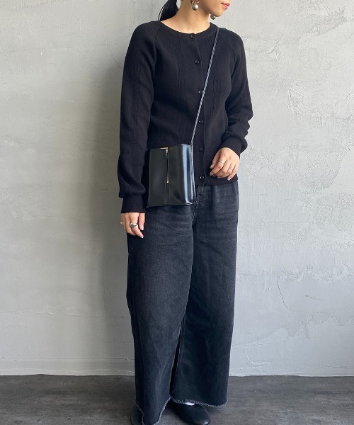 MILLER（ミラー）の「[MILLER/ミラー] 別注 2WAY ニットカーディガン（カーディガン/ボレロ・レディース・ブラック/ネイビー/ブラウン/グレー/レッド/ブラウン系・F）」の8枚目の写真