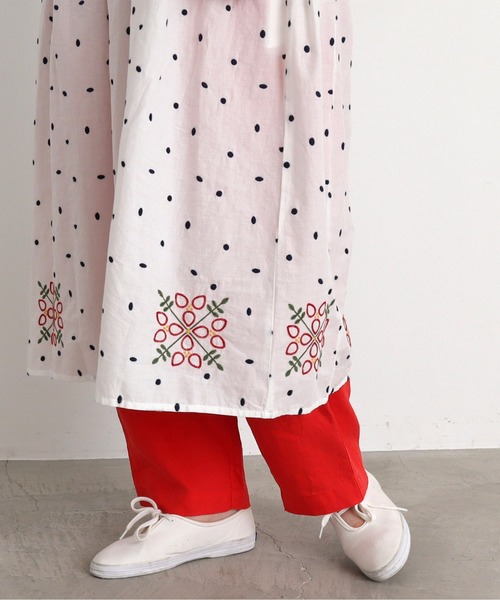 chambre de charme（シャンブルドゥシャーム）の「●14リネン ゆるりパンツ（その他パンツ・レディース・ブラック/レッド・FREE）」の17枚目の写真