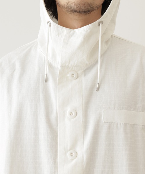 CIAOPANIC TYPY（チャオパニックティピー）の「【ユニセックス】【セットアップ対応】オーバーサイズリップストップスノーカモパーカー（ミリタリージャケット・メンズ・ホワイト/カーキ・ONE SIZE）」の16枚目の写真