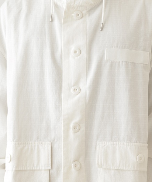 CIAOPANIC TYPY（チャオパニックティピー）の「【ユニセックス】【セットアップ対応】オーバーサイズリップストップスノーカモパーカー（ミリタリージャケット・メンズ・ホワイト/カーキ・ONE SIZE）」の17枚目の写真