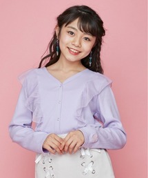 チュールフリルテレコカーデ