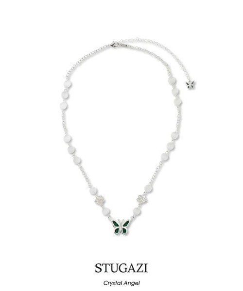 STUGAZI（スガキ）の「【STUGAZI/スガジ】Crystal Angel Necklace 