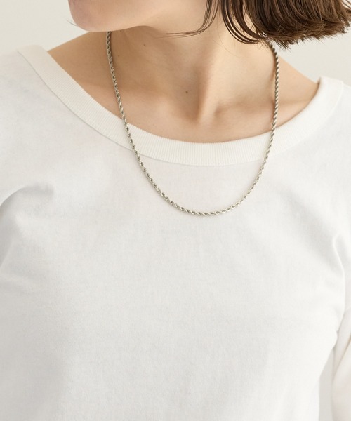 DISCOAT（ディスコート）の「【前後2WAY】リンガーロングスリーブ（Tシャツ/カットソー・レディース・オフホワイト/ブラック/ブラック×ホワイト/ピンク・FREE）」の22枚目の写真