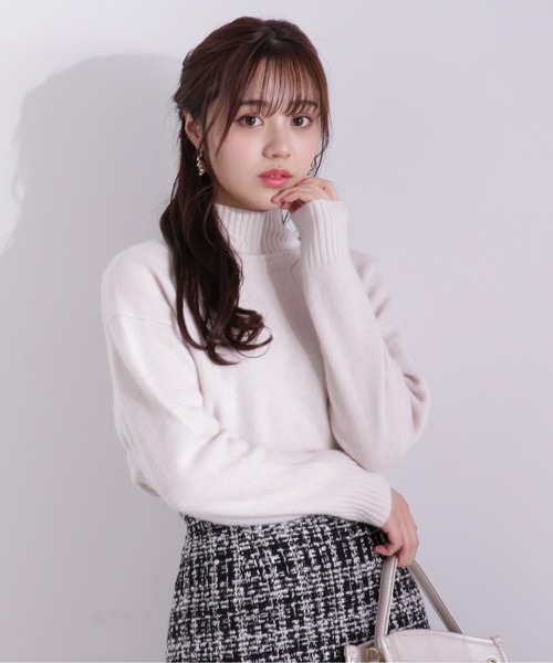 PROPORTION BODY DRESSING（プロポーションボディドレッシング）の「タートル Fox mix ニット / 1212270006（ニット/セーター・レディース・オフホワイト/イエロー・FREE）」の2枚目の写真