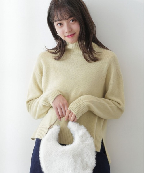 PROPORTION BODY DRESSING（プロポーションボディドレッシング）の「タートル Fox mix ニット / 1212270006（ニット/セーター・レディース・オフホワイト/イエロー・FREE）」の4枚目の写真