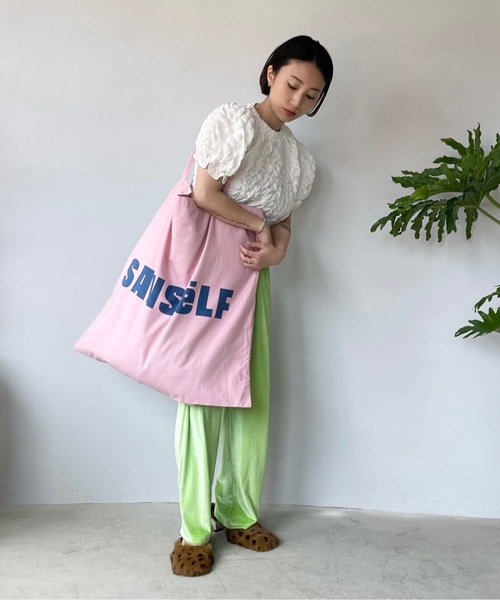 SANSeLF(サンセルフ)の「Se ロゴビッグトートバッグ【SANSeLF】sana22a008(トートバッグ・レディース・ピンク・FREE)」の11枚目の写真