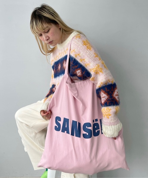 SANSeLF(サンセルフ)の「Se ロゴビッグトートバッグ【SANSeLF】sana22a008(トートバッグ・レディース・ピンク・FREE)」の6枚目の写真