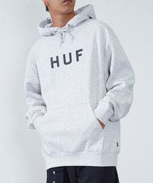 HUF（ハフ）の「HUF(ハフ) エッセンシャルズ OG ロゴプリント スウェットパーカー（パーカー・メンズ）」