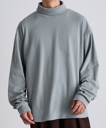 Anchor Smith（アンカー スミス）の「マイクロ起毛スムース タートルネック ルーズL/Sカットソー（Tシャツ/カットソー・メンズ）」