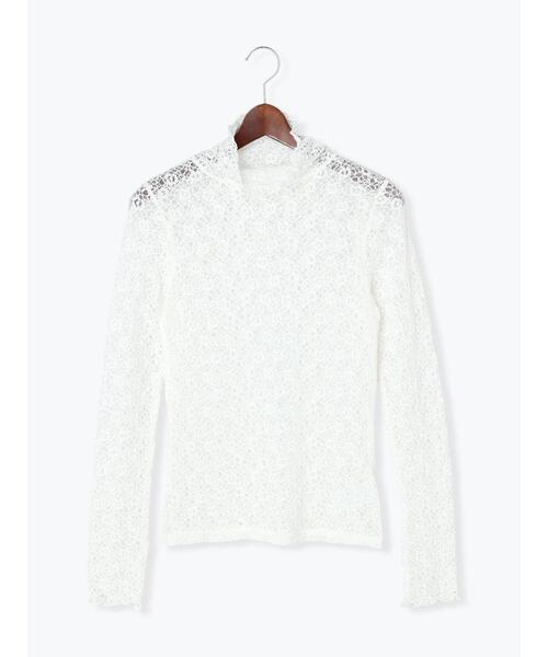 Te chichi（テチチ）の「フラワーレースハイネックカットソー（Tシャツ/カットソー・レディース・ブラック/オフホワイト・ﾌﾘ-）」の8枚目の写真