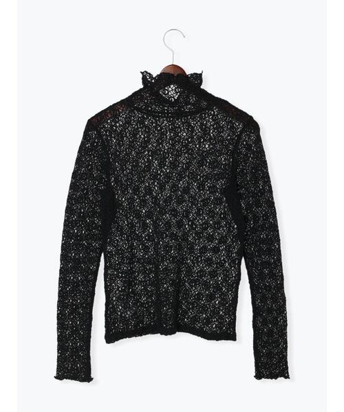 Te chichi（テチチ）の「フラワーレースハイネックカットソー（Tシャツ/カットソー・レディース・ブラック/オフホワイト・ﾌﾘ-）」の10枚目の写真