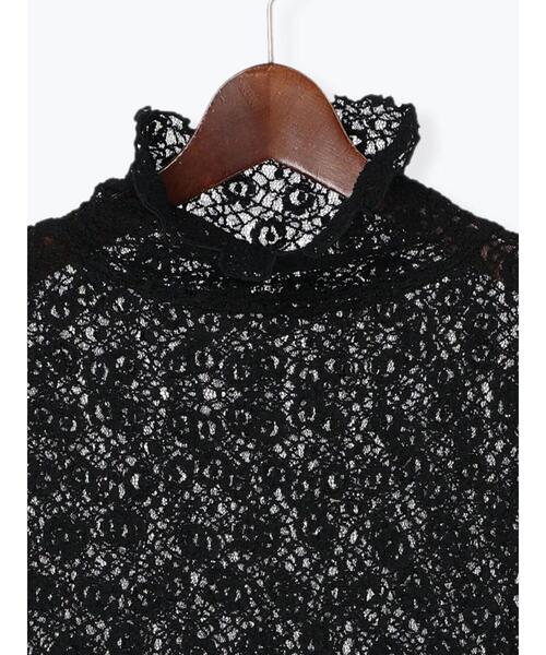 Te chichi（テチチ）の「フラワーレースハイネックカットソー（Tシャツ/カットソー・レディース・ブラック/オフホワイト・ﾌﾘ-）」の11枚目の写真