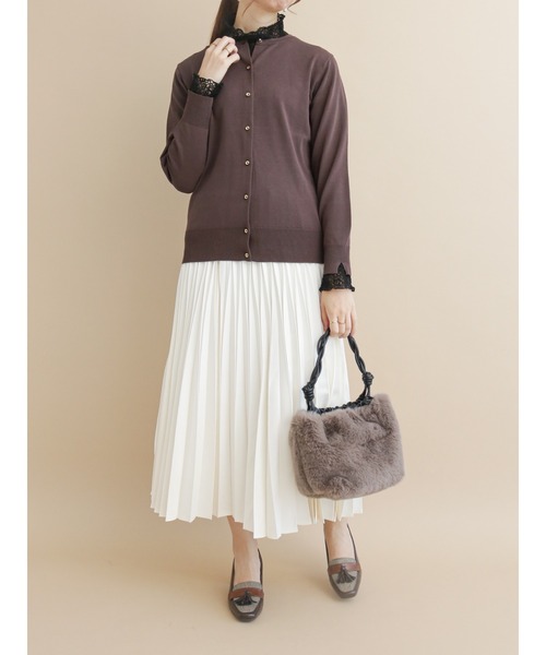 Te chichi（テチチ）の「フラワーレースハイネックカットソー（Tシャツ/カットソー・レディース・ブラック/オフホワイト・ﾌﾘ-）」の5枚目の写真