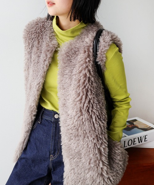 andme(アンドミー)の「吸湿発熱/抗菌防臭ジンジャーフライス指穴タートルネック長袖トップス(Tシャツ/カットソー・レディース・チャコールグレー/ブラック/オフホワイト/ピンク/オレンジ/ベージュ系その他/ライトパープル/ライム/アイボリー/ブルー・M)」の6枚目の写真